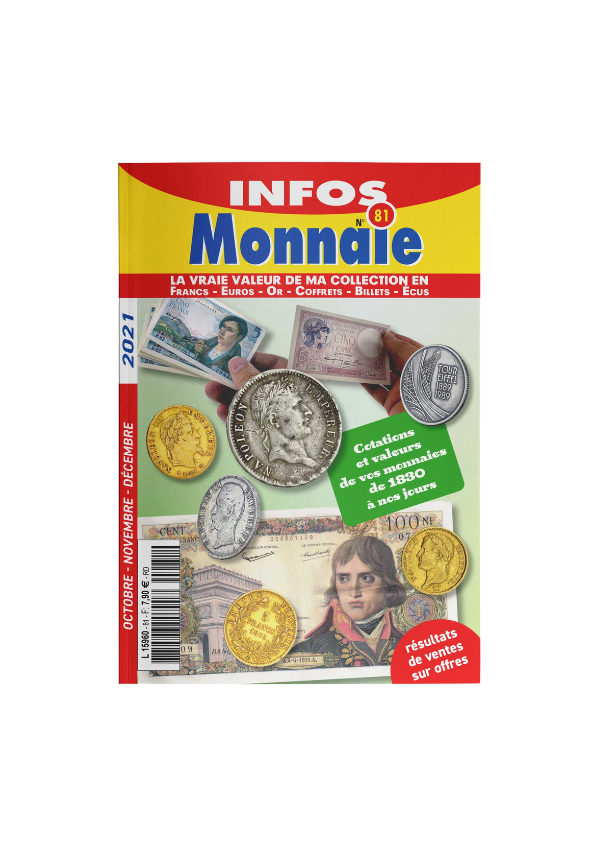 Infos Monnaie n°81 - Octobre - Novembre - Décembre 2021