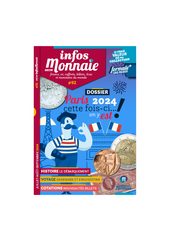 Infos Monnaie n°92 Juillet - Août - Septembre 2024